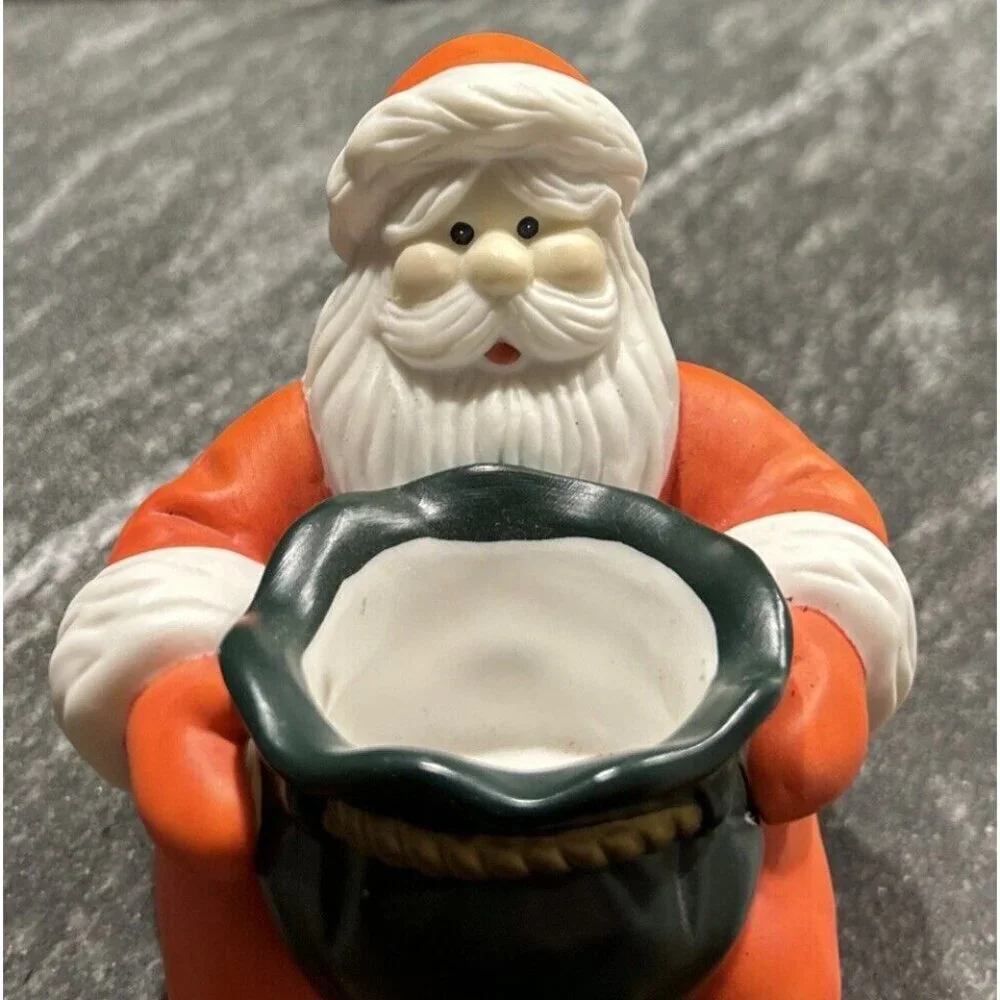 Partylite Santa Claus Shelf Sitter Tealight Votive Candle Holder Retired